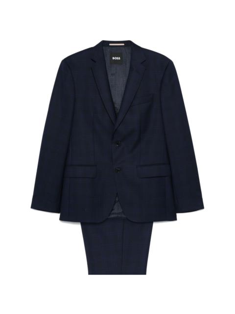 tartan-check suit