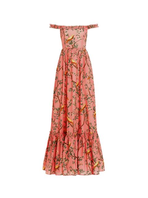 Agua by Agua Bendita Achiote Canarios Pink Maxi Dress