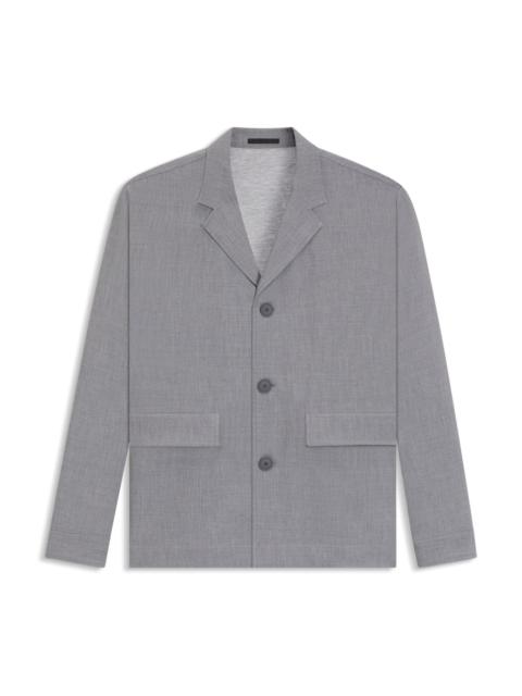 BOSS RELAXED-FIT JACKET IN BONDED STRETCH FABRIC