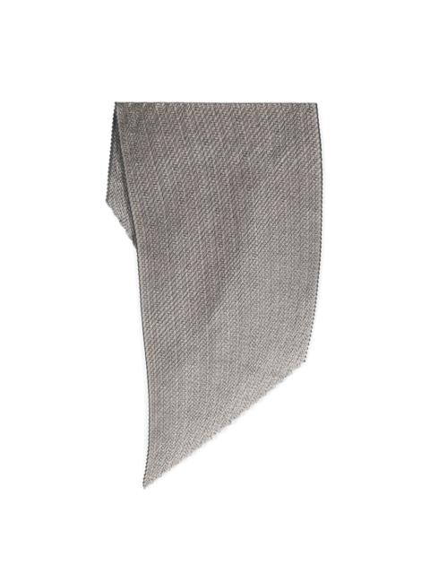 GIORGIO ARMANI plissé asymmetric scarf