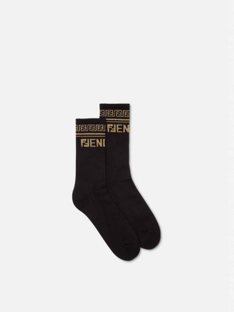 VERSACE Fendace Logo Socks