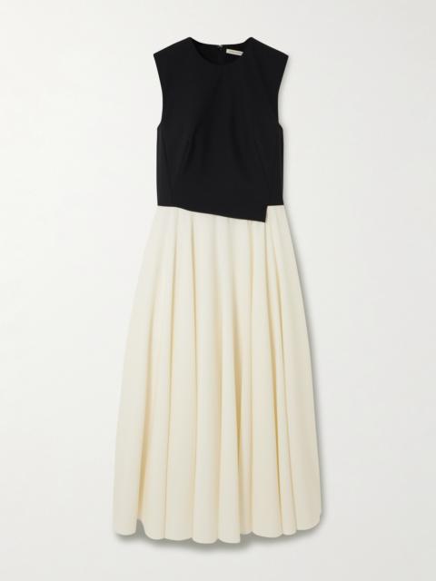 EMILIA WICKSTEAD Federica Asymmetric Woven Midi Dress