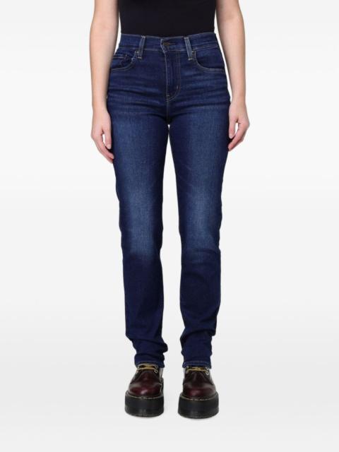 Levi's washed straight-leg jeans
