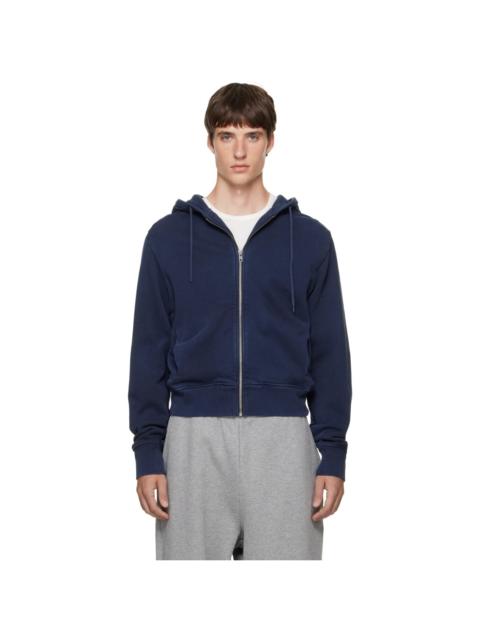 entire studios Navy Slim Zip Up Hoodie