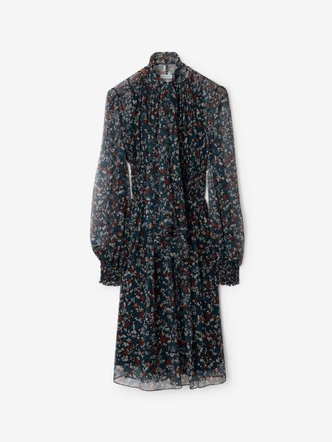 Burberry Ditsy Floral Silk Dress