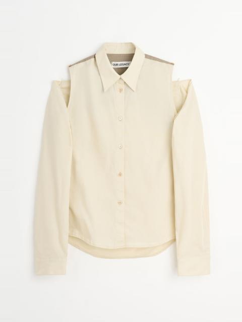 Our Legacy Slip Shirt Eggshell Plainview Cotton
