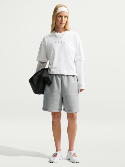 Nike Nike Studio Fleece Medium Weight Women's Oversized High-Rise Shorts