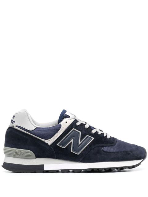 New Balance 576 logo-patch leather sneakers