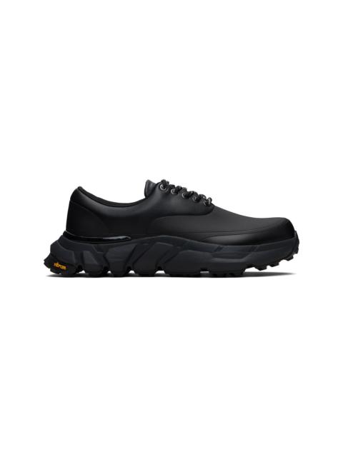 Comme des Garçons Homme Black Synthetic Leather Low Top Sneakers