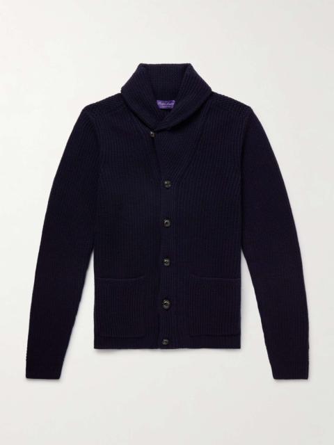Ralph Lauren Ribbed Wool and Cashmere-Blend Cardigan