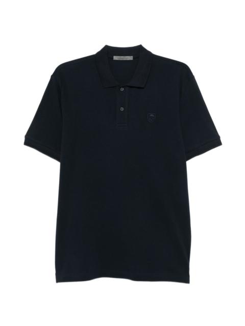 CORNELIANI logo-patch polo shirt
