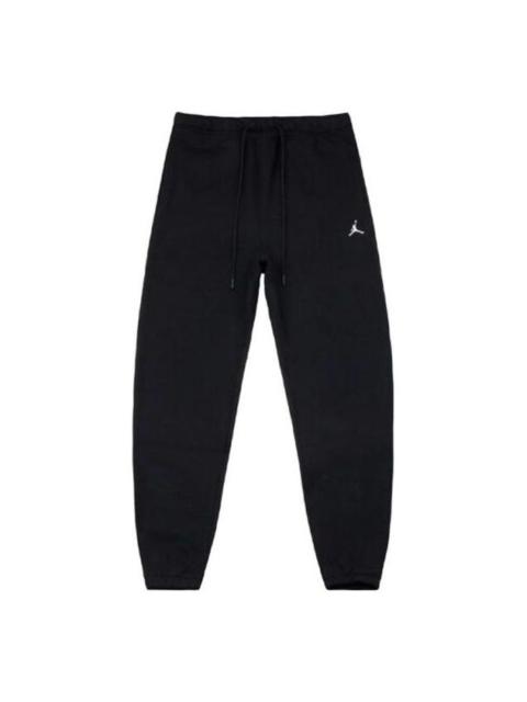 Jordan Men's Air Jordan Solid Color Logo Printing Drawstring Lacing Training Sports Pants/Trousers/Joggers