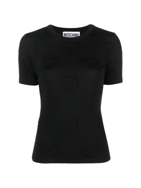 Teddy logo embroidered top