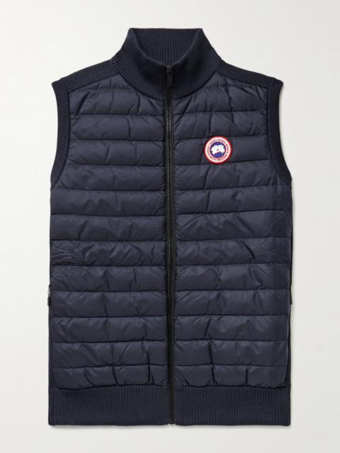 Canada Goose HyBridge Slim-Fit Merino Wool and Quilted Nylon Down Gilet