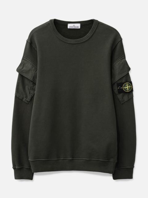 Stone Island BRUSHED ORGANIC COTTON FLEECE SWEATSHIRT