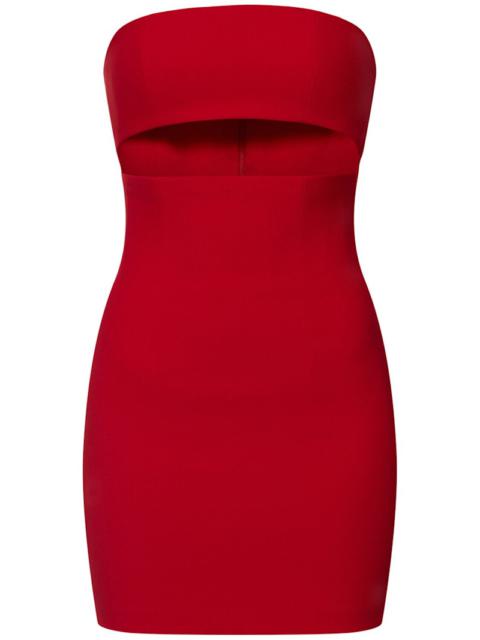 Margaux strapless crepe mini dress