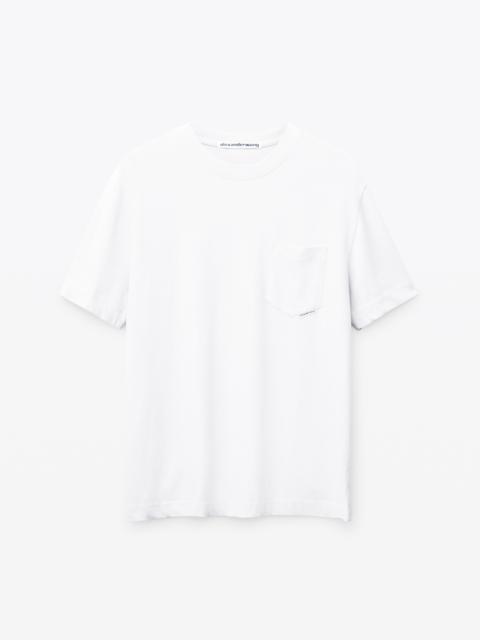 Alexander Wang POCKET TEE IN HIGH TWIST JERSEY