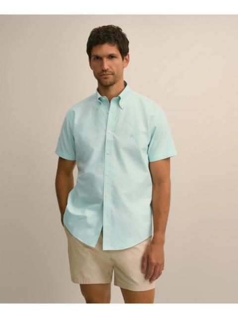 Brooks Brothers Stretch Non-Iron Cotton-Oxford Polo Button-Down Short-Sleeve Sport Shirt