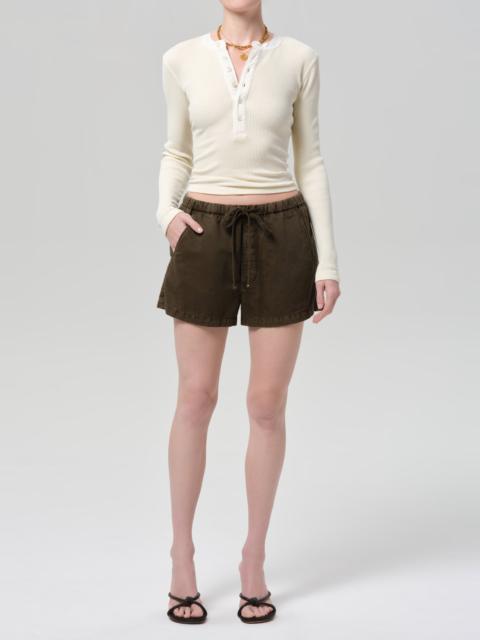 Citizens of Humanity Drea Waffle Henley In Dune