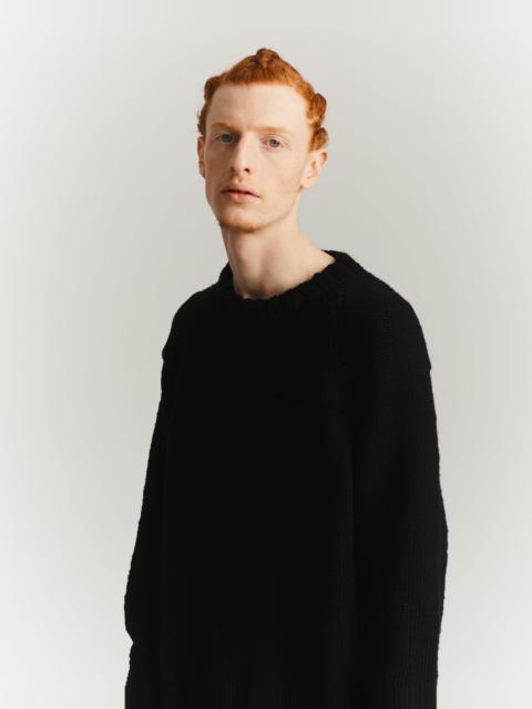 CASEY/CASEY MIX STITCH JUMPER - WOOLY - BLACK