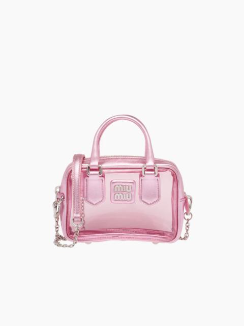 Miu Miu Plexiglas and nappa leather mini top-handle bag