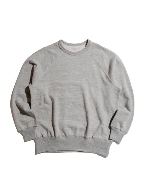 The Real McCoys The Real McCoy’s MC24117 9 Oz. Loopwheel Raglan Sweatshirt Gray