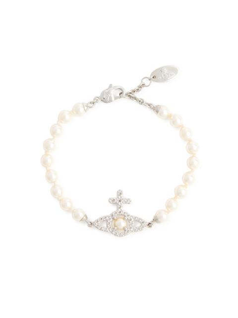 Olympia faux pearl orb bracelet