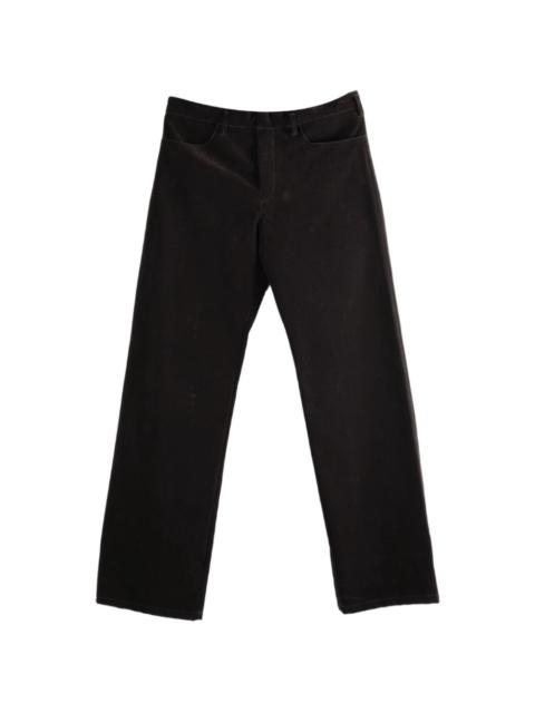Omar Afridi Sol velvet panelled trousers