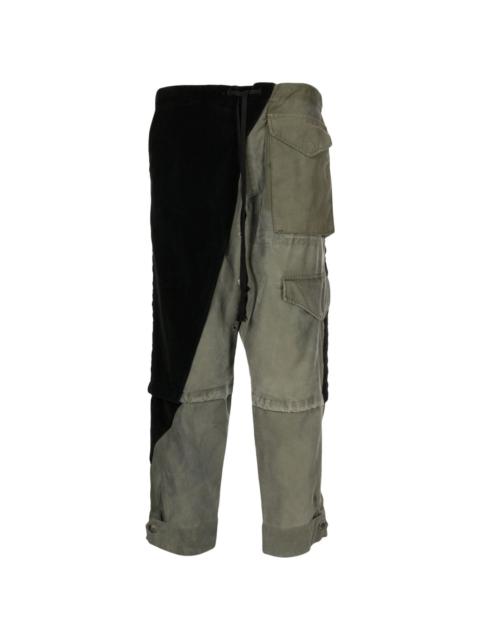Greg Lauren Army Jacket Tux panelled trousers