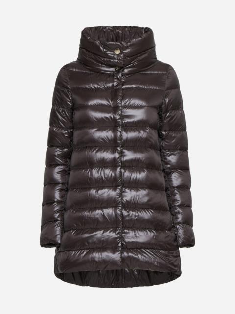 Amelia quilted nylon down jacket