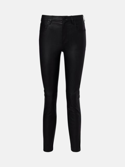 AG Jeans Mari leather skinny pants
