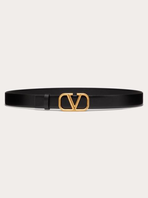 Valentino VLOGO SIGNATURE CALFSKIN BELT