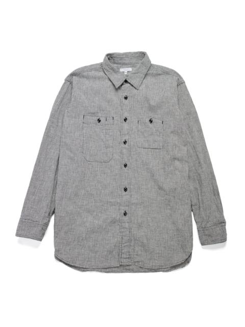 Engineered Garments Work Shirt Black/Grey CL Houndstooth