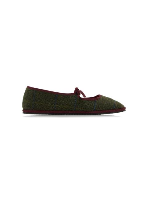 ViBi Venezia Brigitte Wool Mary Jane Flats green