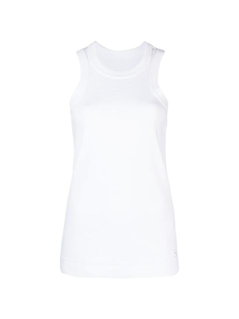 sleeveless ribbed tank top