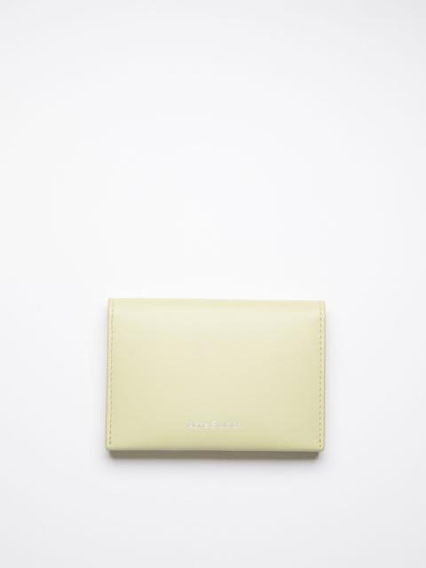 Acne Studios Folded card holder - Dusty green