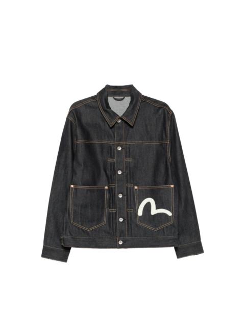 EVISU SEAGULL-MOTIF DENIM JACKET