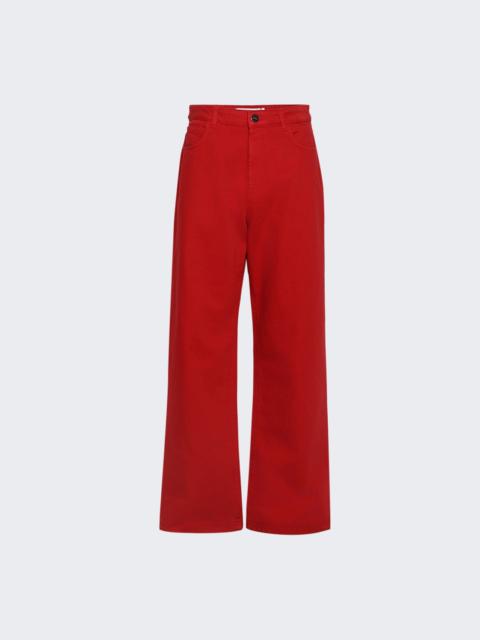RÓHE Signature Baggy Fit Denim Bright Red