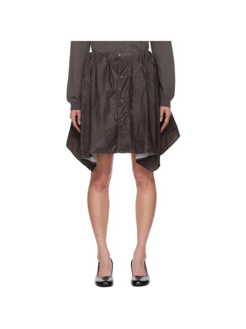 Our Legacy Brown Mainsail Miniskirt