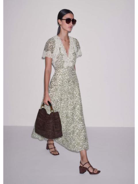 ME+EM Lace Trim Maxi Dress