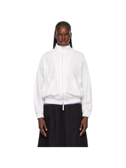 NOTHING WRITTEN White Panny Harrington Jacket