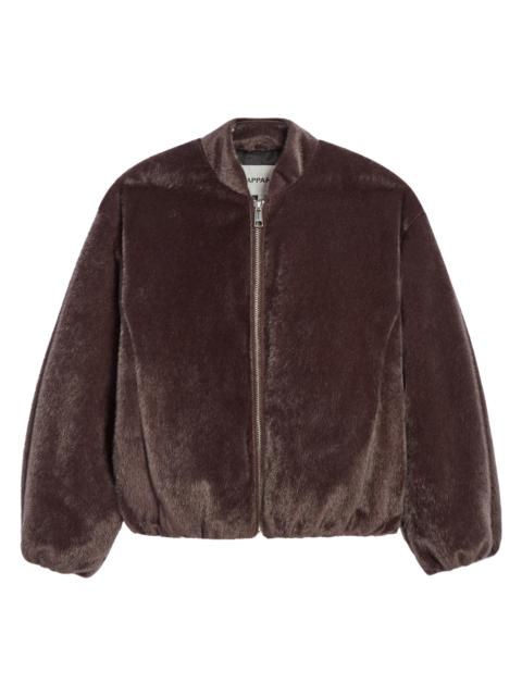 APPARIS Women's Maris Faux Fur Bomber Jacket - Umber