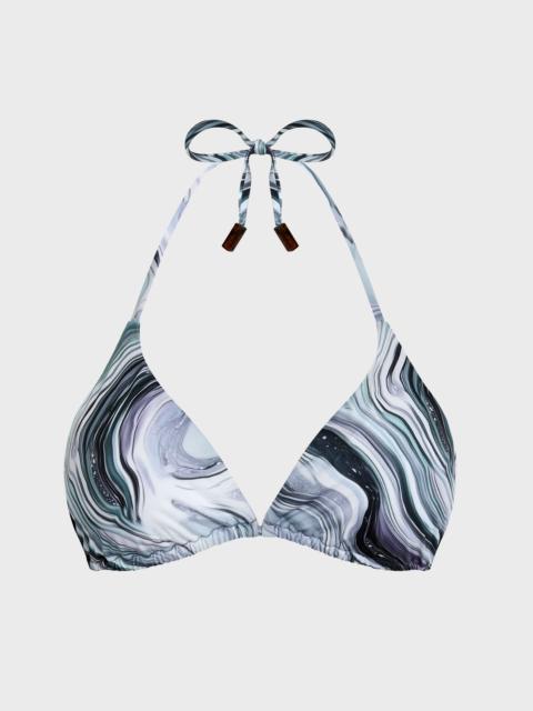 Vilebrequin WOMEN TRIANGLE BIKINI TOP MARBLE