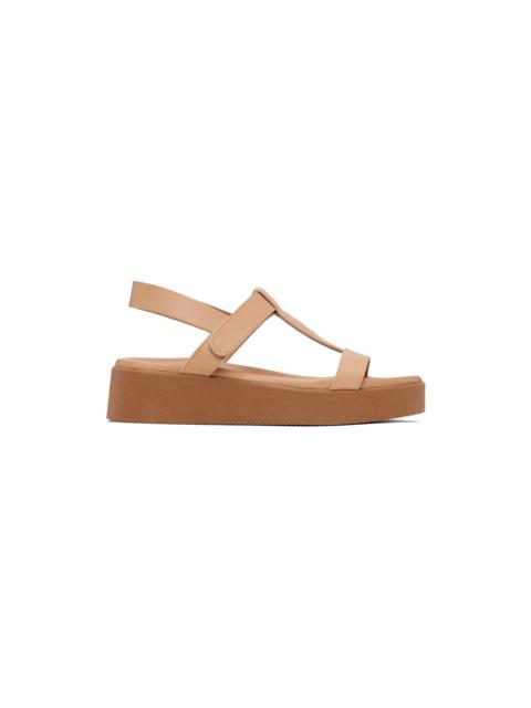 ANCIENT GREEK SANDALS Tan Myrto Sandals