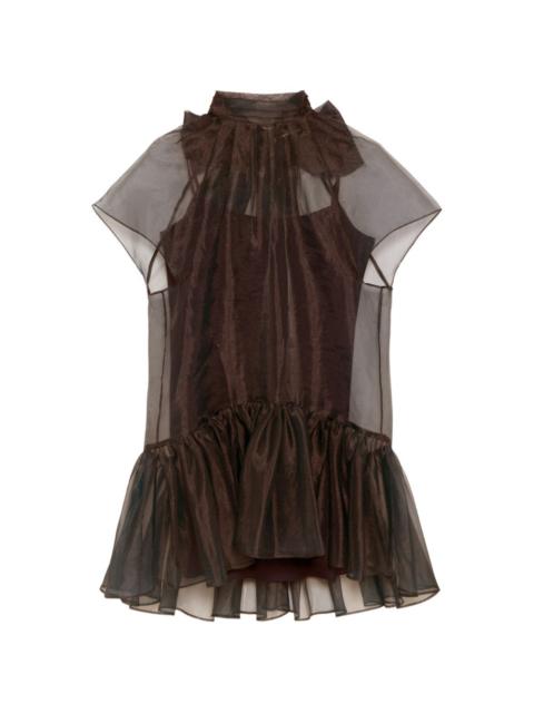 SIMKHAI ruffled collar mini dress