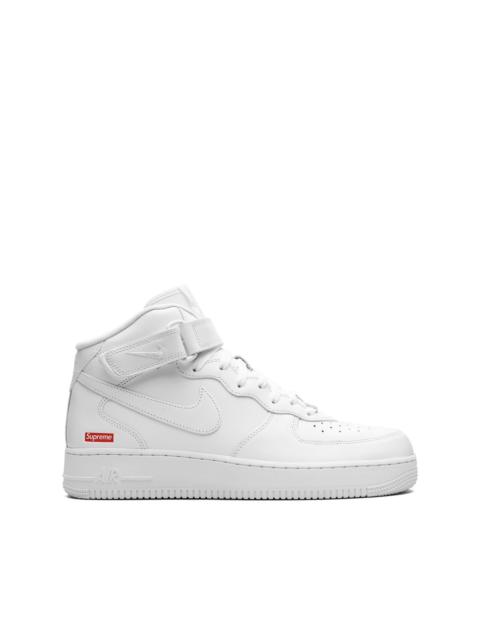 Nike x Supreme Air Force 1 Mid "Mini Box Logo White" sneakers