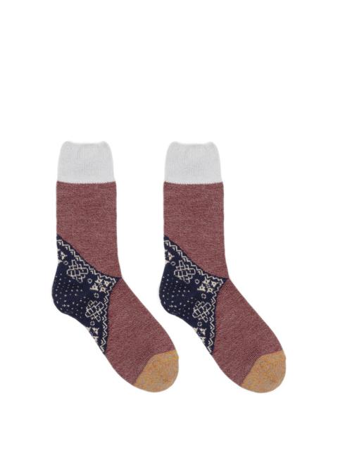 Kapital 96 YARNS WOOL HEEL BANDANA SOCKS