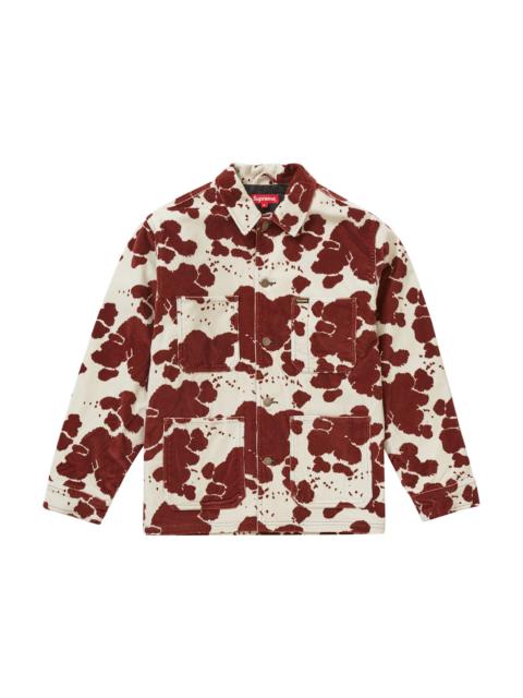 Supreme Supreme Velvet Chore Coat Cow