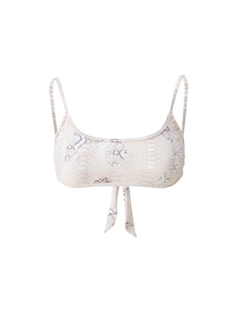 MELISSA ODABASH CASSIS LIZARD BIKINI TOP