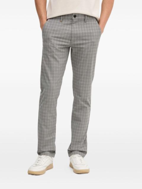 BOSS checked-pattern trousers